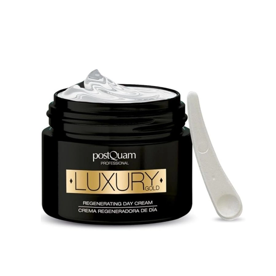 Crema de Día Postquam Luxury Gold: Ácido Hialurónico y Oro Coloidal (50 ml)